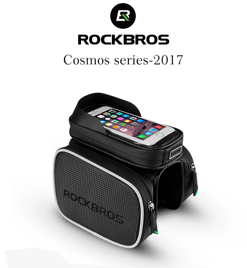 ROCKBROS 5 стильных велосипедных сумок 5," /6,0"/6," с сенсорным экраном для смартфона, велосипедная сумка, непромокаемая велосипедная передняя рама