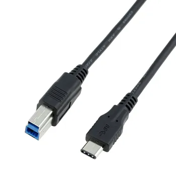 

5Gbps 5V 2A USB 3.1 USB-C Type C To USB 3.0 B type Male BM Charge data Connectors Cable 1m 1meter 100cm 3ft For Printer HUB HDD