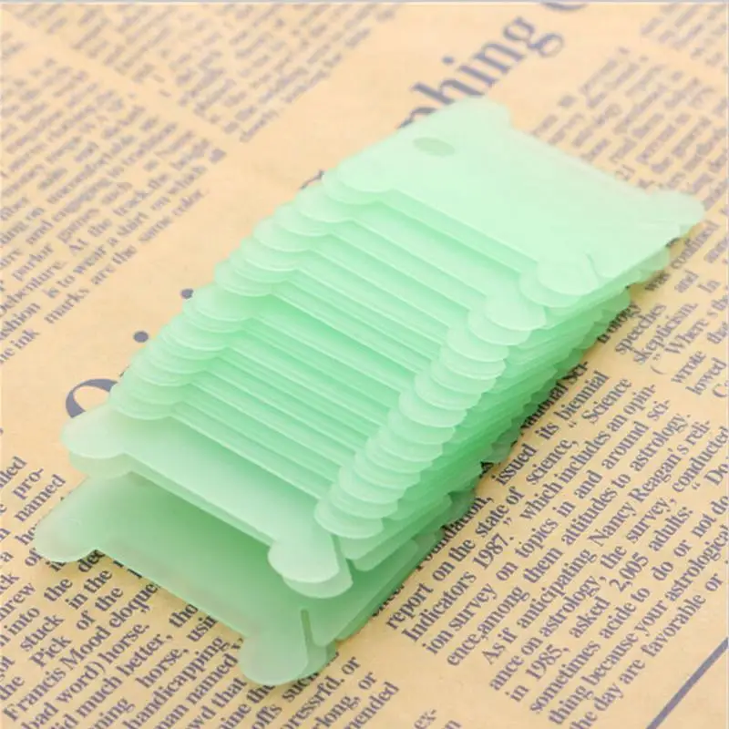 

20pcs Plastic Cross Stitch Sewing Tool Winding Plate Board Thread Bobbin Holder Floss Storage Coiling Spool Embroidery Craft Kit