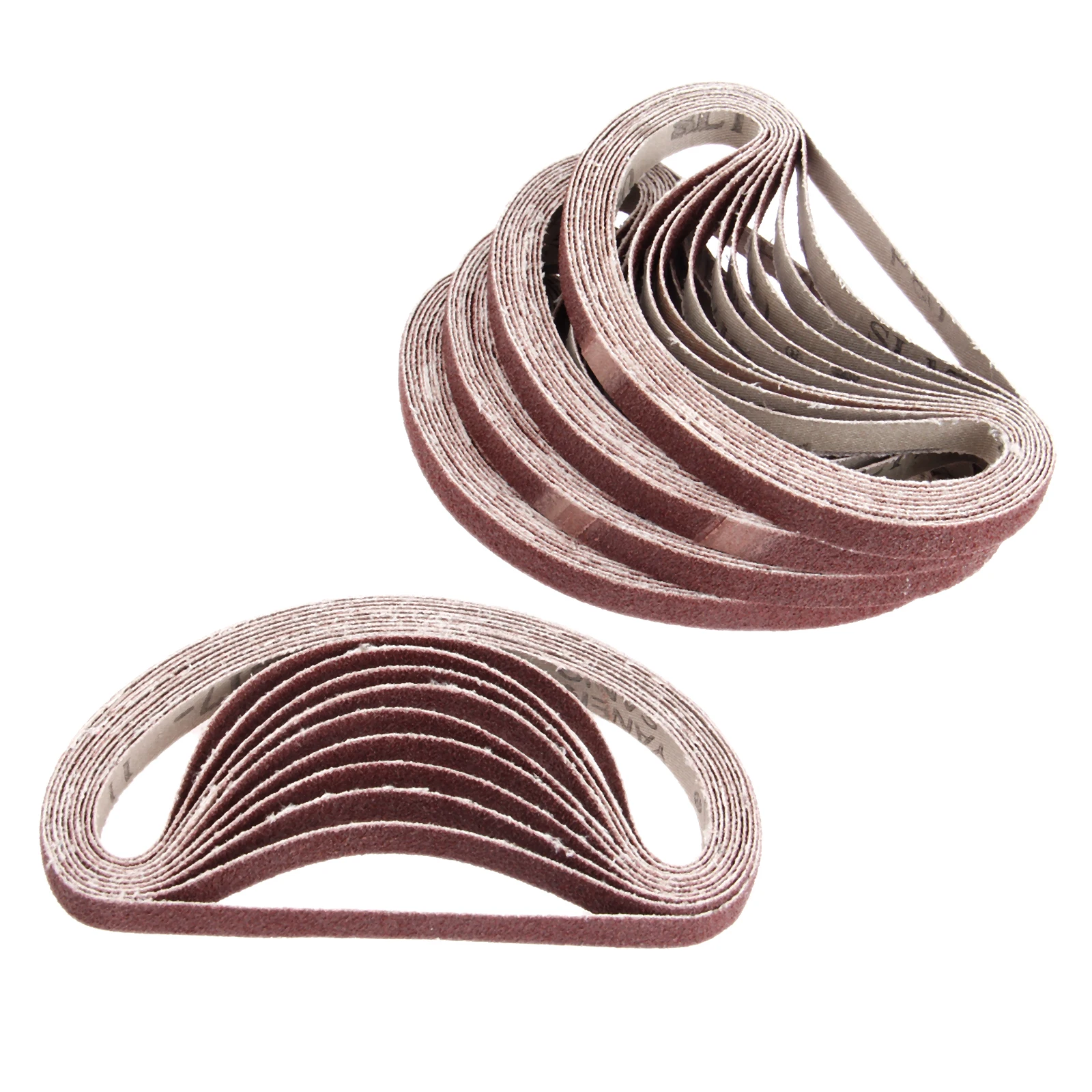 DRELD 50Pcs 330*10mm Abrasive Sanding Belt 80 Grit Aluminium Oxide Sander Grinder Belt for Angle Grinder Dremel Accessories 