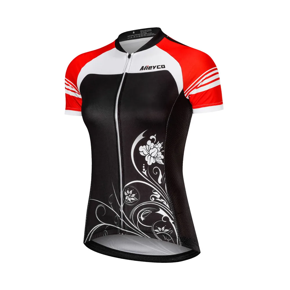 Женские майки для велоспорта, Женские топы для шоссейного велосипеда, футболка, дышащие, с коротким рукавом, летние, цветные, треугольные, велосипедная одежда - Цвет: 1