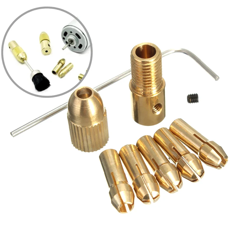 

0.5-3mm Small Electric Drill Bit Collet Micro Twist Drill Chuck Set Power Tools