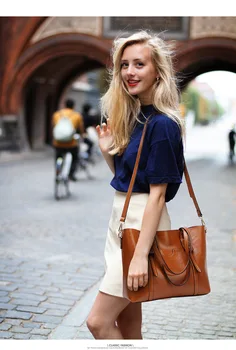 

WxfbBaby luxury handbag women bags designer Girls Restoring ancient ways Shopping bag women's real leather zipper messenger bags