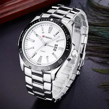 

CURREN New Men Wristwatch Fashion Luxury Male Military Sport Clock Casual Analog Calendar Quartz Watches Gift Relogio Masculino