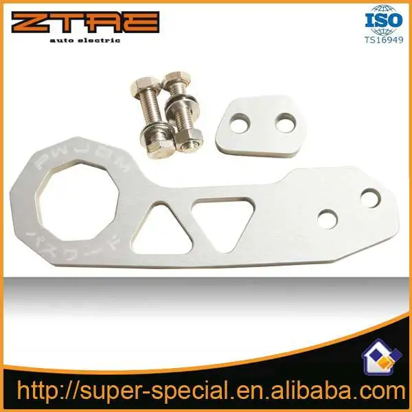 

UNIVERSAL BILLET CNC ALUMINUM RACING REAR TOW HOOK JDM ANODIZED WITH LOGO -RED BLACK BLUE PURPLE SILVER ORANGE