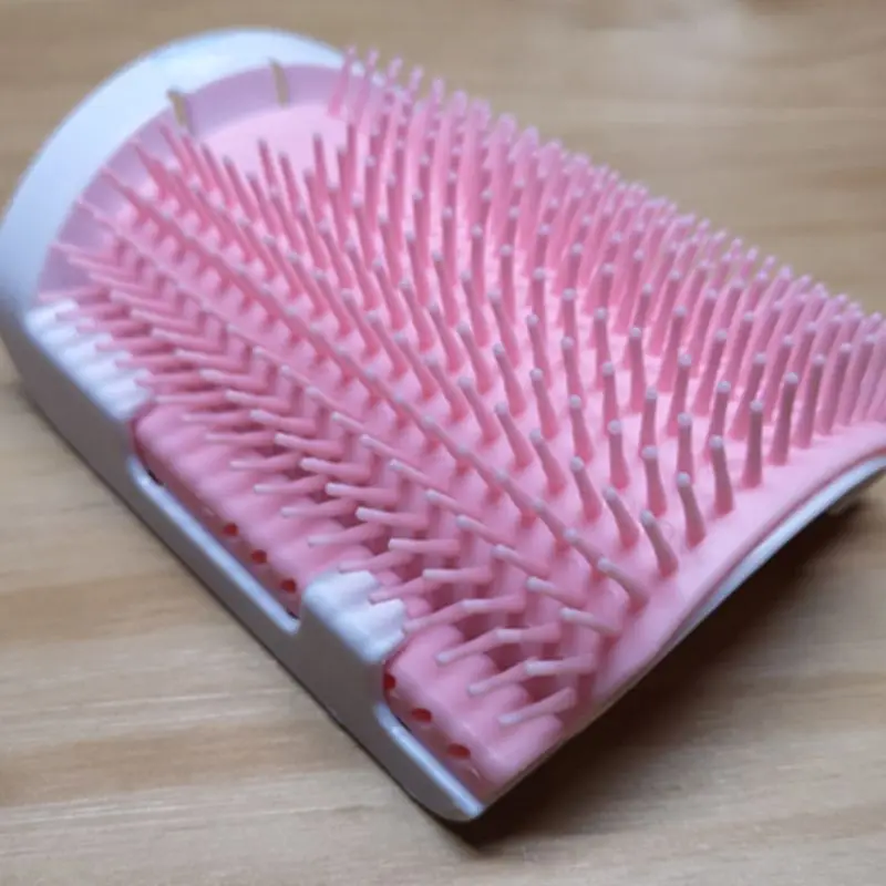 

Pet Hair Remover Cat Self Grooming with Catnip Scratching Corner Comb Brush
