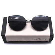 New 2019 Cat Eye Vintage Brand Designer Black Mirror Sunglasses Women Metal Frame Reflective Lens Sun Glasses zonnebril dames New 2019 Cat Eye Vintage Brand Designer Black Mirror Sunglasses Women Metal Frame Reflective Lens Sun Glasses zonnebril dames