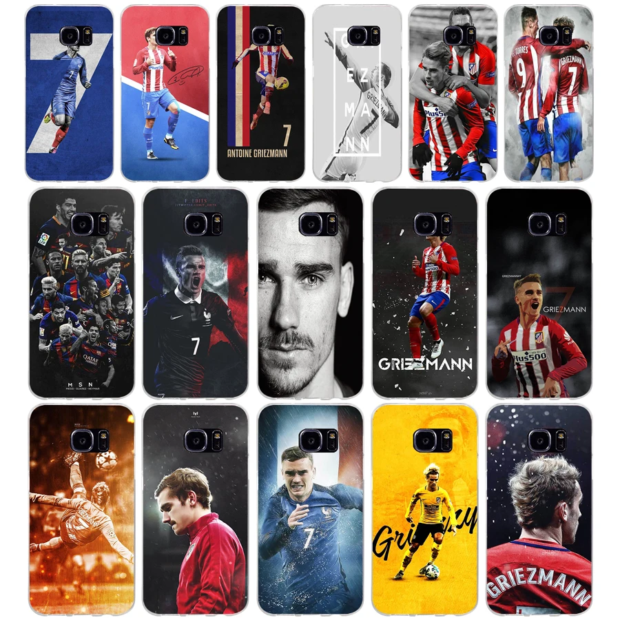 

78AQ Antoine Griezmann Soccer Star Soft TPU Silicone Cover Case for samsung Galaxy s6 s6 s7 edge s8 s9 plus case