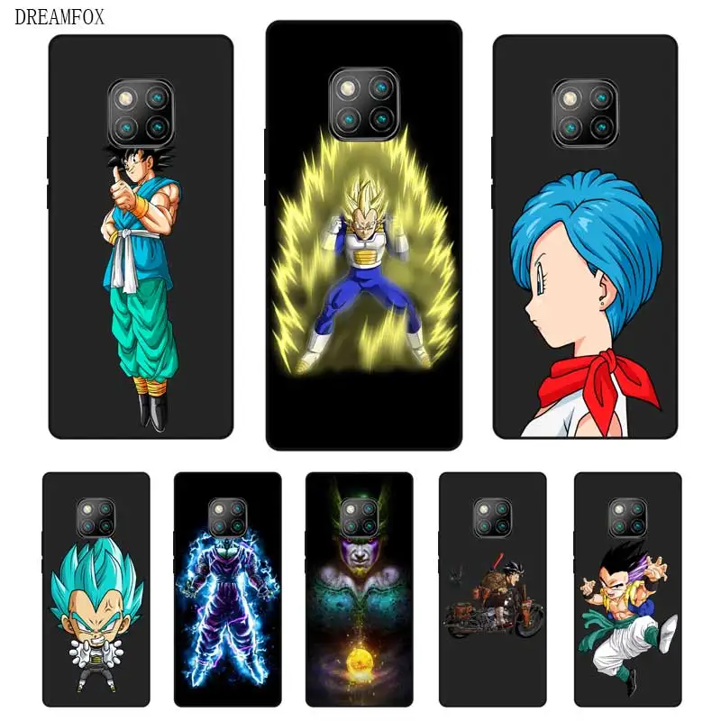 N322 Dragon Ball прочный черный силиконовый чехол для huawei mate 8 9 10 20 30 Lite Pro |