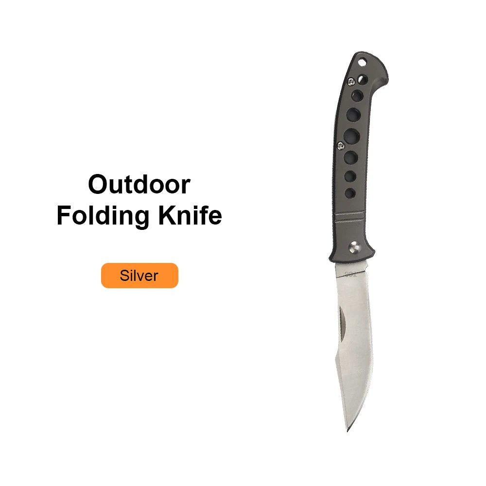 JelBo Серебряный складной нож Karambit Карманный охотничий нож ножи для выживания тактический из нержавеющей стали мини Походный нож ручной инструмент - Цвет: Silver Folding Knife