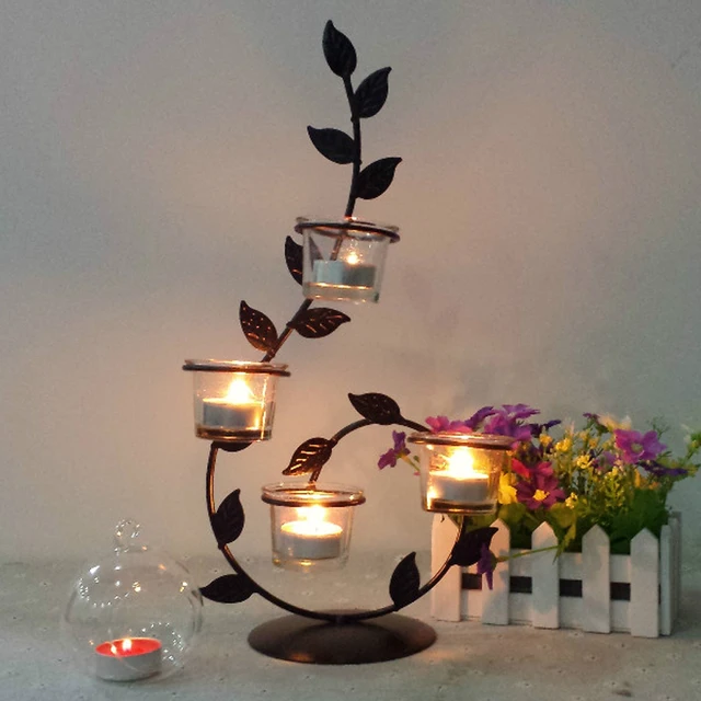 tree branch candlestick olive