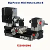 La primera herramienta TZ20002MG Mini máquina de torno de Metal B con 12000r/min 60 W Motor mayor radio de procesamiento herramientas de bricolaje regalo de ► Foto 2/3