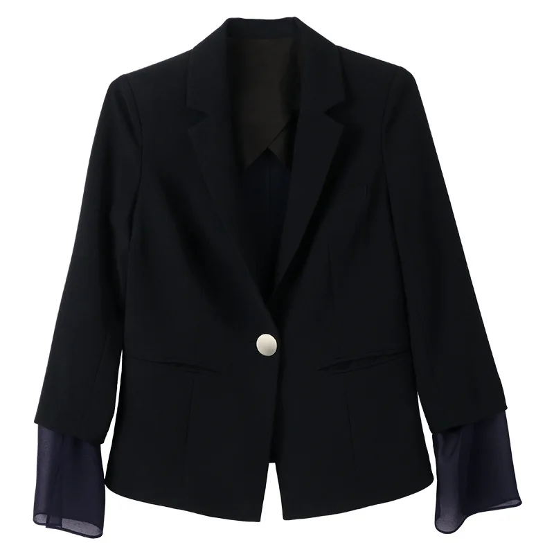 Spring 2019 New Brand Women's Wear Korean Edition Slim and Slim Women's Jacket Long Sleeve One Button Small Suit