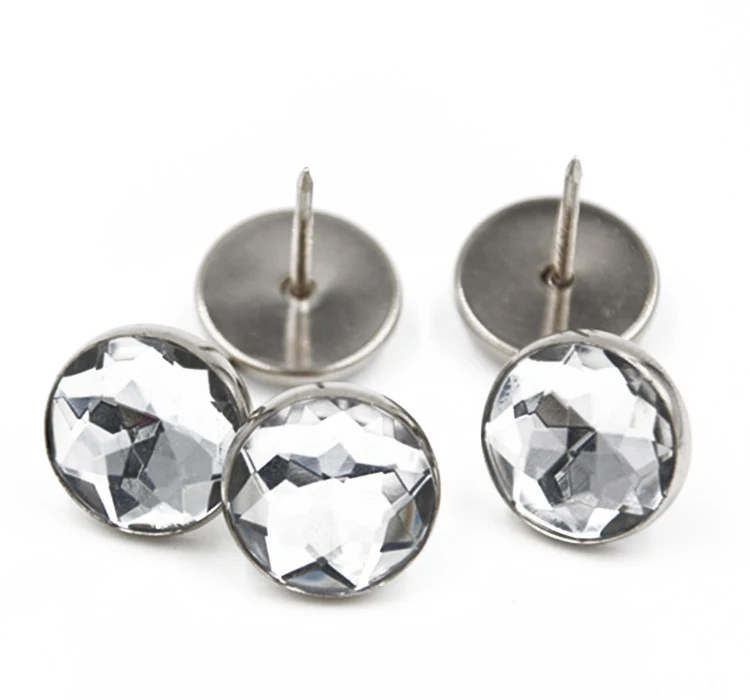 (200 pcs/lot) 22mm Plastic Nail Sofa Buttons Upholstery Stud Tack Sofa Bed Headboard Decor