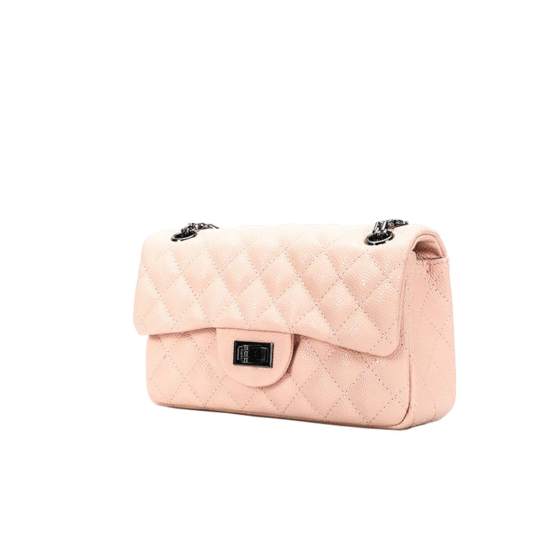 LACATTURA, женская кожаная сумка на плечо, Роскошный Ретро дизайн, женская сумка-мессенджер, высокое качество, кожа, модные женские сумки через плечо - Цвет: Pink