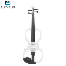 Горячая Распродажа 4/4 Электрическая Скрипка Струнный инструмент с деревянным кленовым эбеновым фитингом кабель Чехол для наушников для любителей музыки