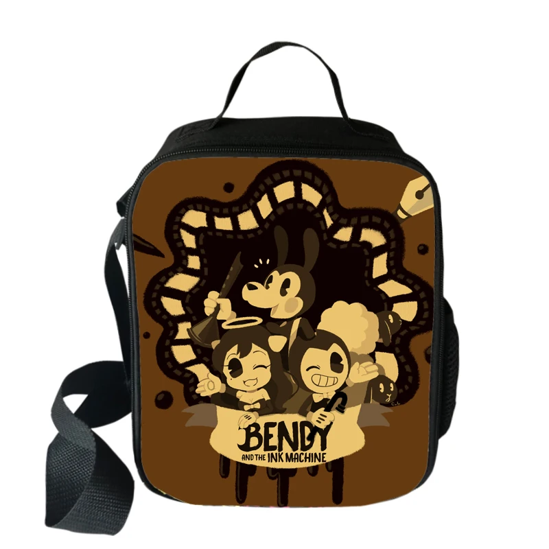 bendy 10 Бенди и чернильная машинка сумка-холодильник мультфильм девушки портативный тепловой еды сумки для пикника для школы дети мальчики сумка для обедов Tote - Цвет: bendy 10