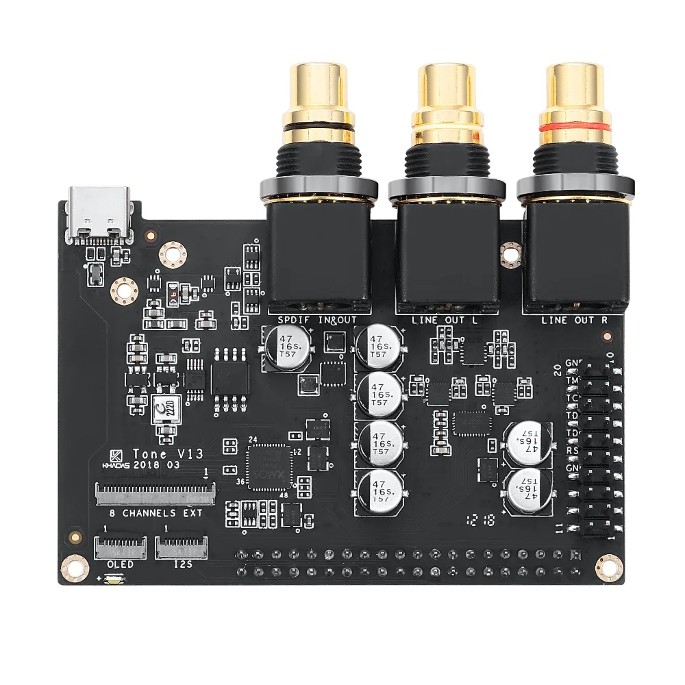  Tarjeta de tono de Khadas ES9038Q2M USB DAC tarjeta de desarrollo de Audio de alta resolución con X