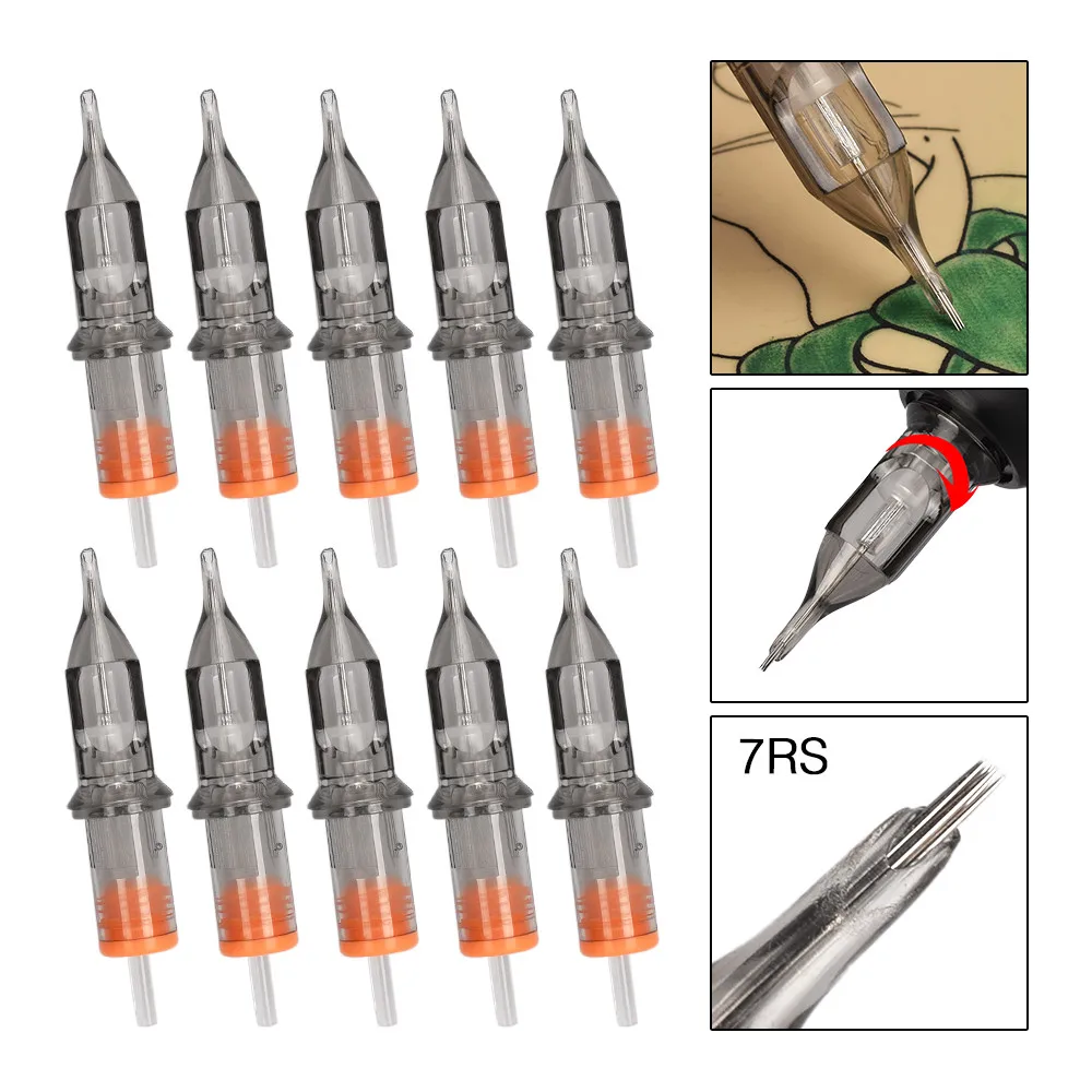 10 шт одноразовые полуперманентный макияж татуировки Вышивка Иглы татуировки картридж иглы 3RS/5RS/7RS/9RS/11RS горячая распродажа