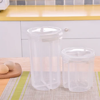 

1Pc Plastic Food Storage Lattices Sealed Crisper Grains Tank Storage Kitchen Sorting Food Storage Box Container