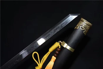 

Folded Steel Chinese WuShu Sword Tang Dynasty Dao Katakirihadukuri Blade