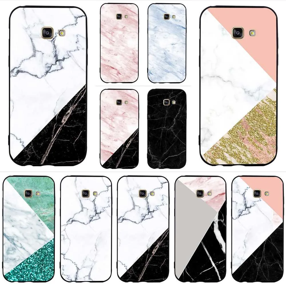 

Slim Beautiful Marble Phone Cover for Samsung Note 8 Case 9 Galaxy A5 A3 A6 S7 Edge S6 S8 S9 Plus Cases Back A7