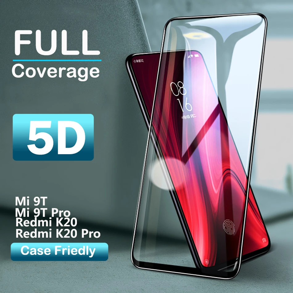 

Mi 9T Full Coverage Protective Glass For Xiaomi Mi 9T Pro Screen Protector Full Tempered Glass film For Redmi K20 Pro