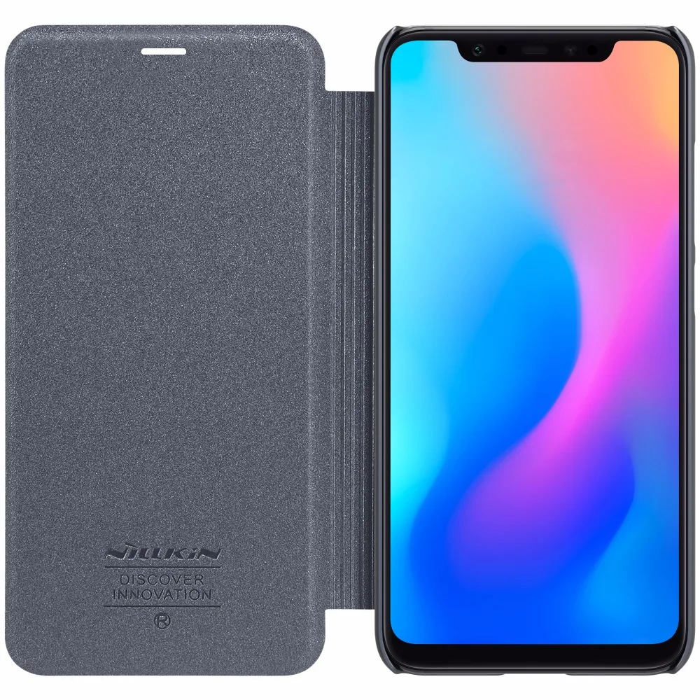 

filp cover case For Xiaomi mi8 /mi 8 SE NILLKIN Sparkle super thin flip cover PU leather case with Retailed Package