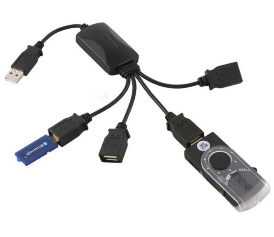 Мини концентраторы Smart Hub расширительный сплиттер адаптер с 4 портами USB 2 0 480