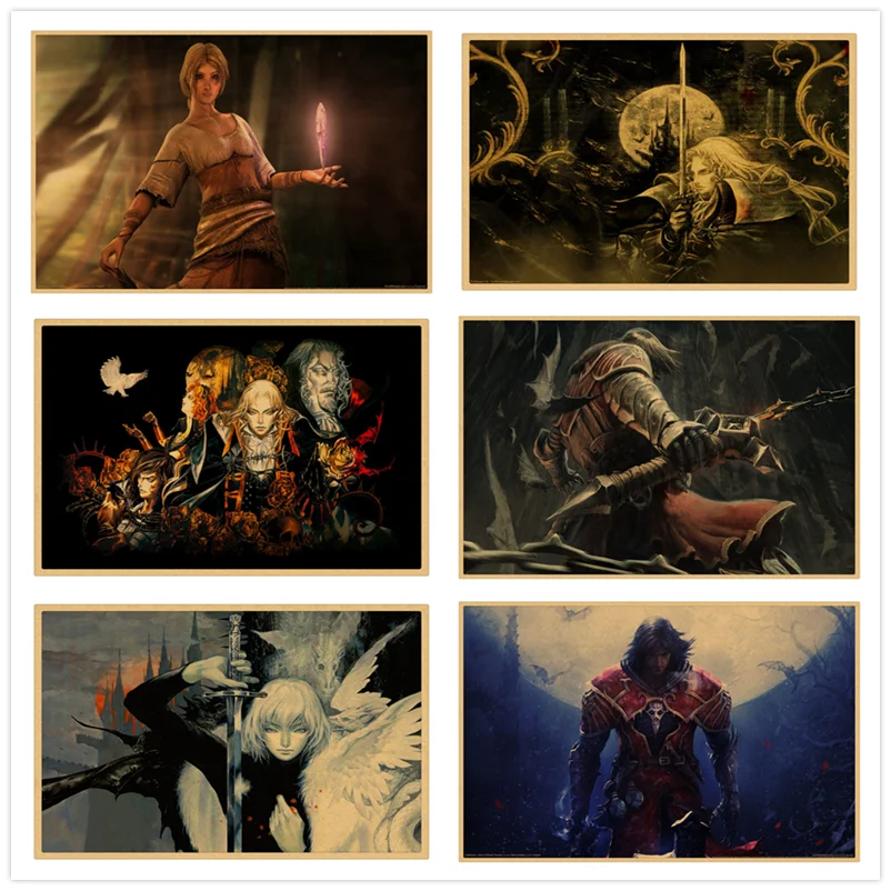 

Retro nostalgia Castlevania lords Of Shadow Art Kraft paper Poster Home Decor 30*21cm