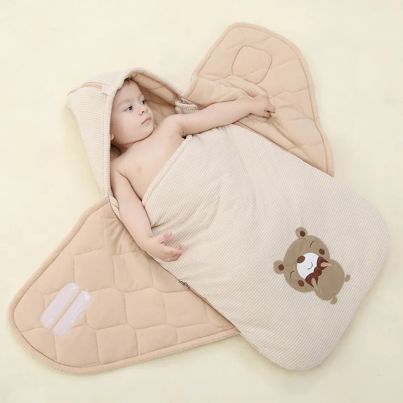 

Baby Envelope Winter Warm Newborn Sleeping Bag Unisex Baby Sleep Swaddling Zipper Open for Convenient Diaper Changing A3