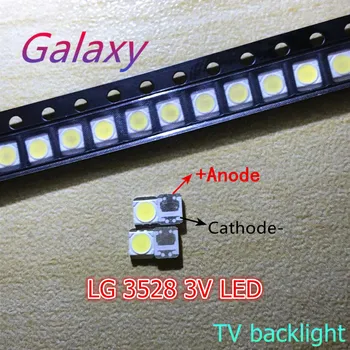 

3528 80pcs/Lot 2835 3V SMD LED Beads 1W LG Cold White 100LM For TV/LCD Backlight