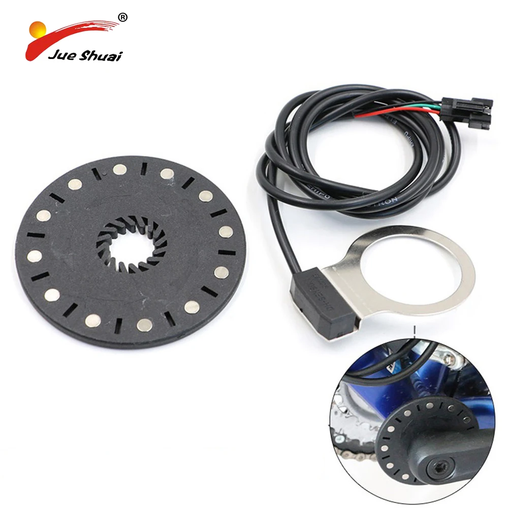Best Electric Bicycle Pedal 12 Magnets E-bike PAS System Assistant Sensor Speed Sensor Black Color Easy to Install for Free Shipping 1
