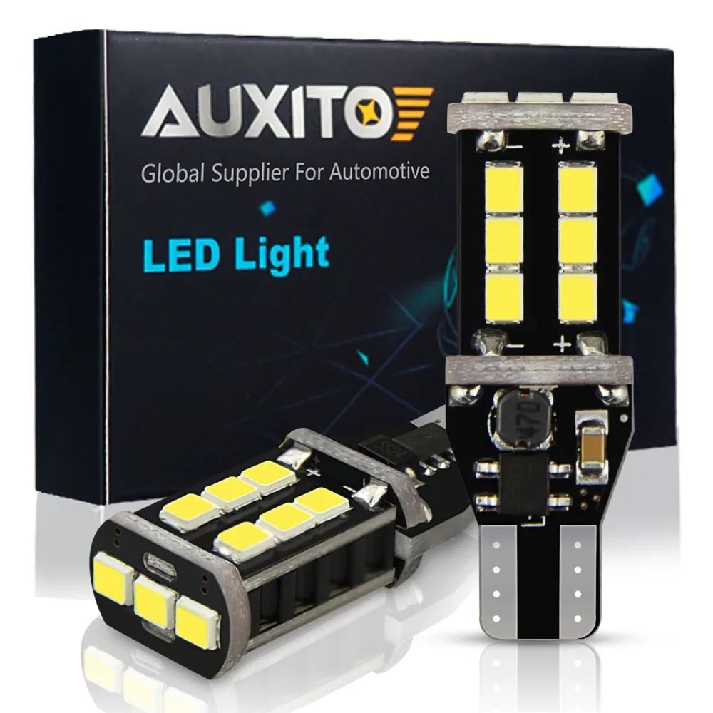 

AUXITO 2x T15 W16W LED Canbus Bulbs No Error 921 912 LED Bulb Car Reverse Backup Light for Alfa Romeo 159 147 156 Giulietta Mito