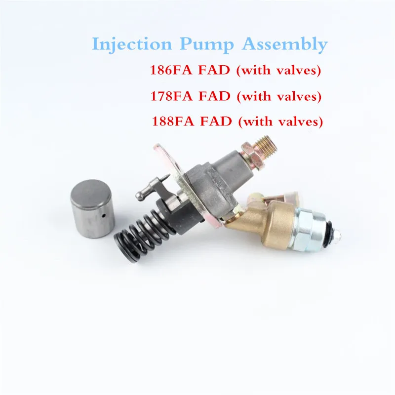 

New 188FA 178FA 186FA Single Cylinder Air-cooled Diesel Engine Injection Pump Assembly with Solenoid Valve Injection Pump Parts