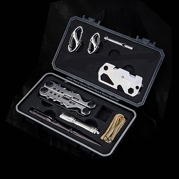 

H1087 Outdoor hiking camping multi - purpose combination kit disaster emergency ambulance emergency box suit EDC Toolbox Set