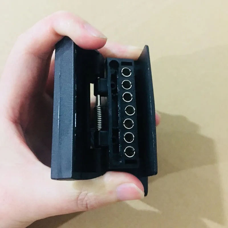 TRAILER SOCKET+TAILER PLUG 7 PIN FLAT PLASTIC ADAPTER TRAILER CONNECTOR BOAT CARAVAN