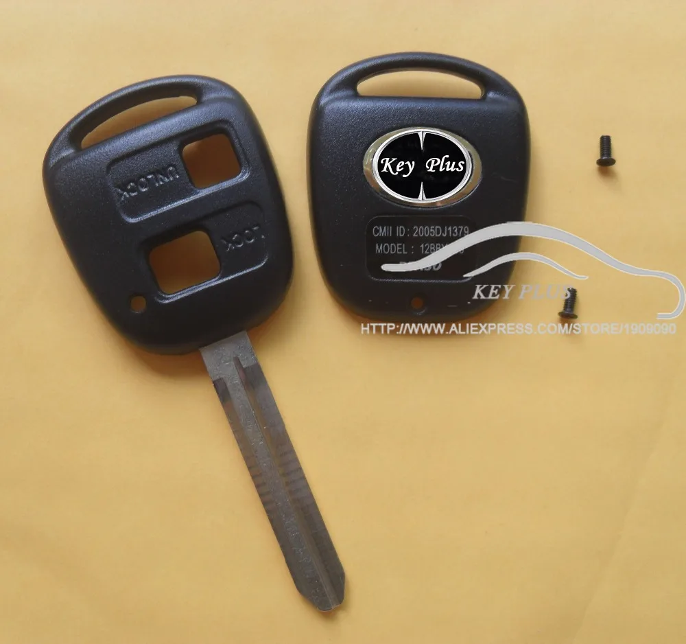 

2 BUTTON REMOTE KEY FOB CASE FOR TOYOTA CAMRY RAV4 PRADO COROLLA TARAGO AVENSIS AVALON EHCO LAND CRUISER CAR KEY SHELL COVER
