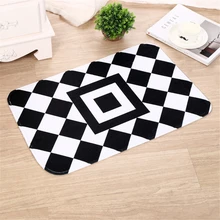 Алмазный плед принт нескользящий коврик коврики для кухни гостиная супер мягкий ковер геометрические входные двери Впитывающий Коврик