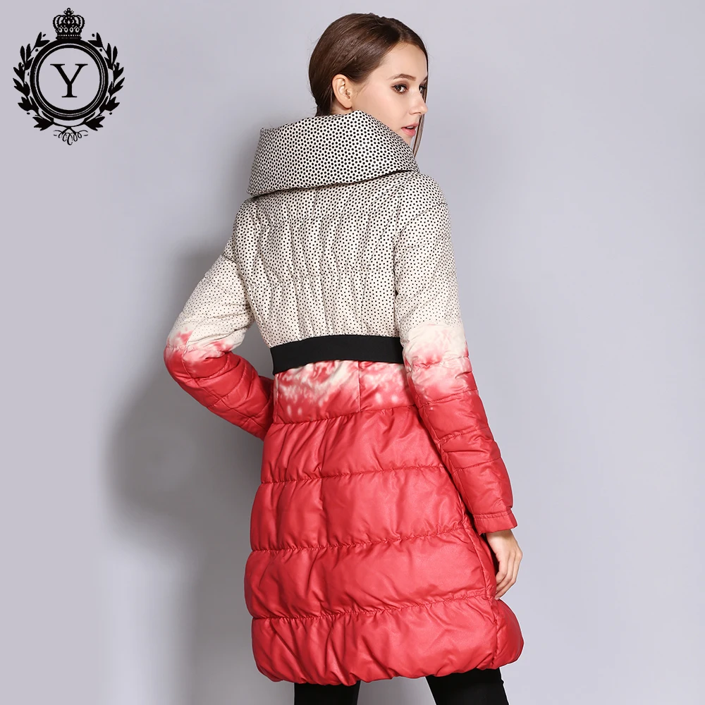 COUTUDI,, теплый пуховик для женщин размера плюс, зимняя куртка с принтом, Длинная женская парка и пальто, Casaco Feminina Inverno