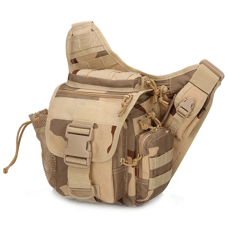 Военный энтузиаст, Армейский Камуфляж, кемпинг, супер седло, тактическая седельная сумка, дикая поясная сумка, рюкзак, Диагональная Сумка через плечо - Цвет: Sansha camouflage