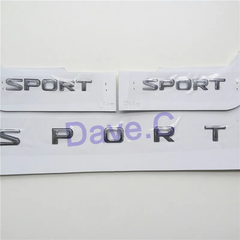

3 Pieces/set Car For LX570 Sport Word Emblem Rear Trunk And Door 3D ABS Chrome Letter Sticker Auto Badge