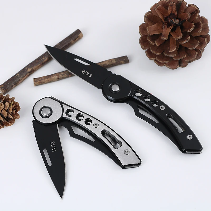 Mini Camping Stainless Handle Survival Knife Multifunction Outdoor Rescue Tools