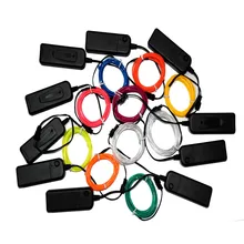 2m/3m/5m Neon Light Dance Party Decor Light Neon LED lamp Flexible EL Wire Rope Tube Waterproof LED String With Controller