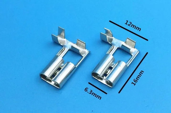 4,8 6,3 мм в Форме Баннеров женские зажимы проводки/обжимные холодноштампованные зажимы/Автомобильные Разъемы