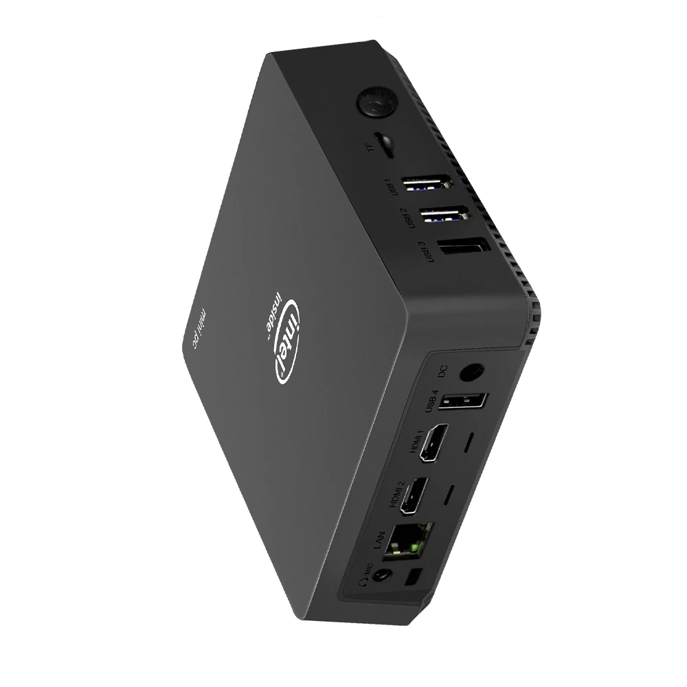 AK5 Apollo Lake Celeron J3455 windows10 Мини ПК 4G 64G HD Graphics500 двухдиапазонный wifi двойной выход
