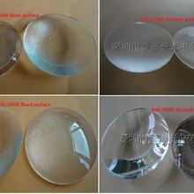 Высокомощный светодиодный объектив 48,5 мм плоско-выпуклая линза, матовая, гладкая поверхность, оптическая выпуклая линза