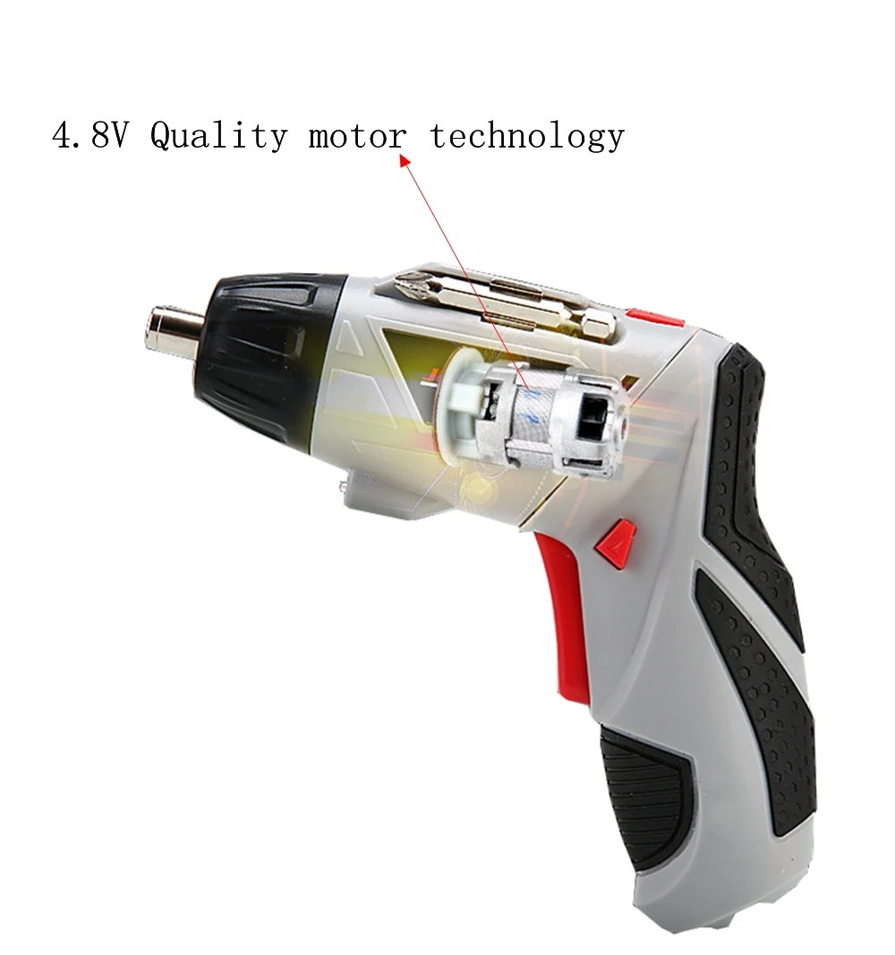 HIMOSKWA 4,8 В Электрическая отвертка многофункциональная перезаряжаемая электрическая дрель Электрический Комплект отверток