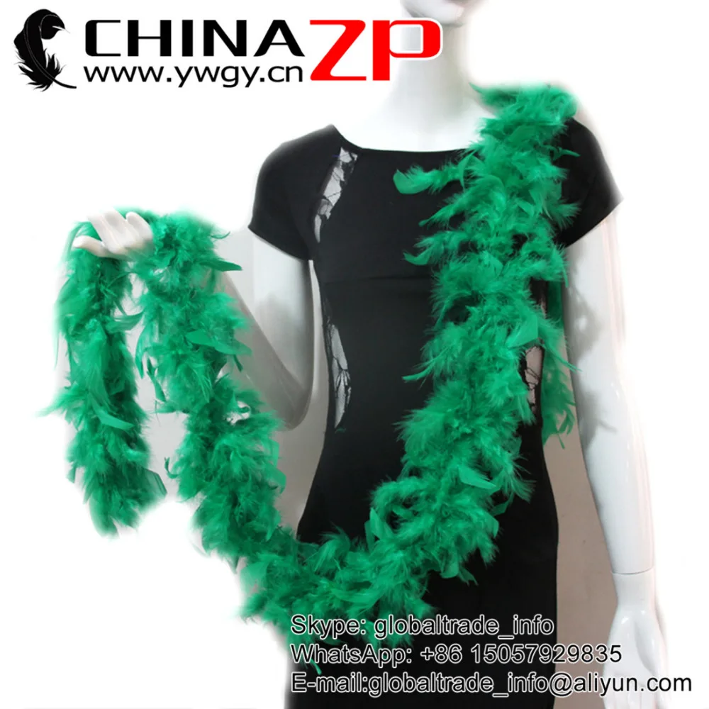 

CHINAZP Factory Wholesale 20yards/lot Selected Top Quality 40g Dyed Kally Green Turkey Chandelle Boas