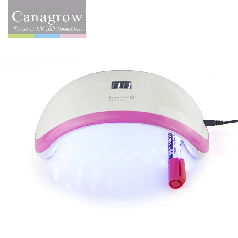 

42W Dual UV LED Nail Lamp Rainbow8 Smart 21 LEDs Nail Dryer Curing Machine For Drying Manicure Fingernail Toenail Art Gel Polish